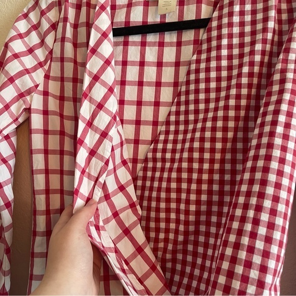 Anthropologie Child of the Universe Mixed Plaid Print Bodysuit Blouse Size Small - Picture 5 of 11